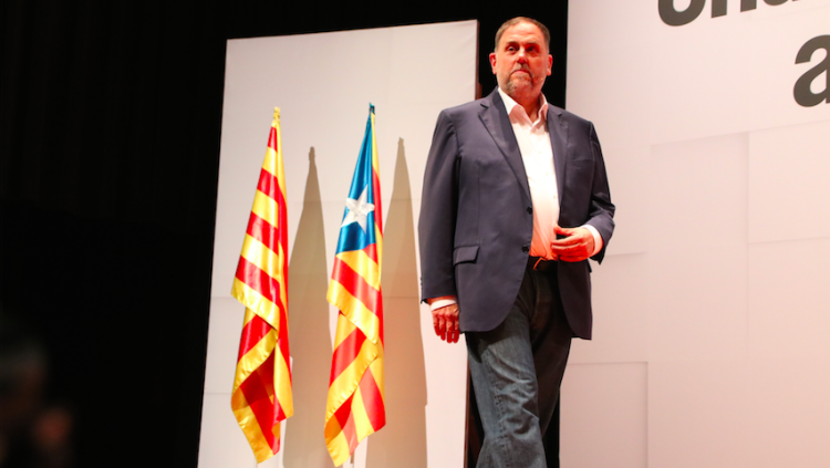 Oriol Junqueras a la conferència "Una nova ambició nacional" //ACN