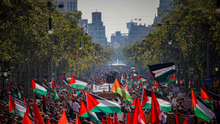 Manifestació a Barcelona en solidaritat amb Gaza| Europa Press. 