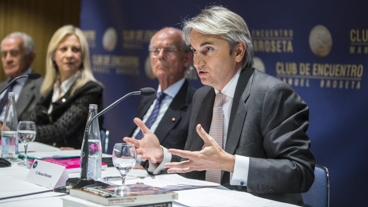 L'advocat Manuel Broseta durant una conferència al Club de Encuentro Manuel Broseta| Club de Encuentro Manuel Broseta