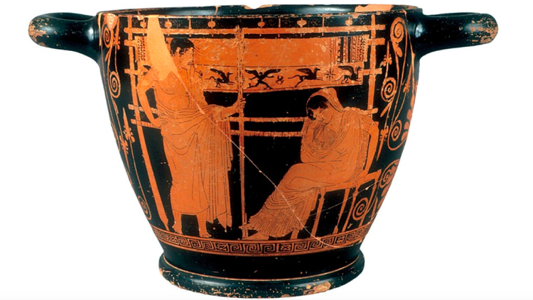 Telèmac i Penèlope. ©Museo Nazionale Etrusco de Chiusi