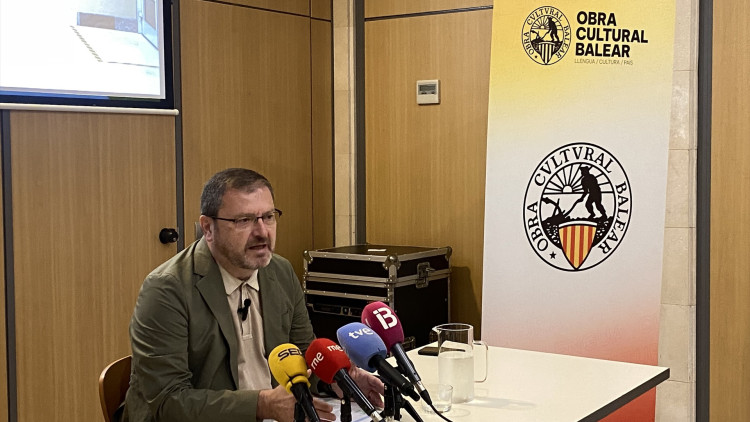 Antoni Llabrés durant una roda de premsa (Foto Europa Press)