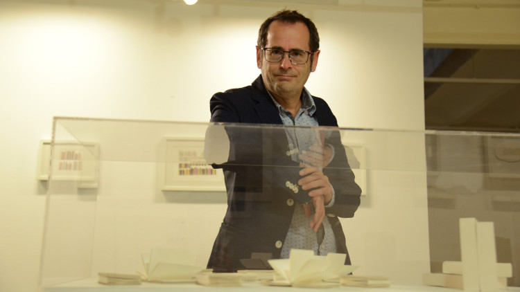 L'escriptor i bibliotecari Jordi Valls. Prats i Camps / Arxiu El Temps