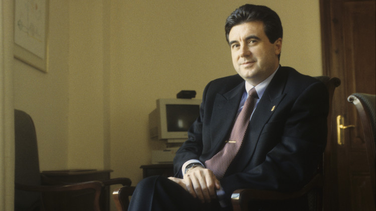 Jaume Matas en una entrevista a aquesta revista poc després de ser elegit president del Govern (Foto Joan Celià)