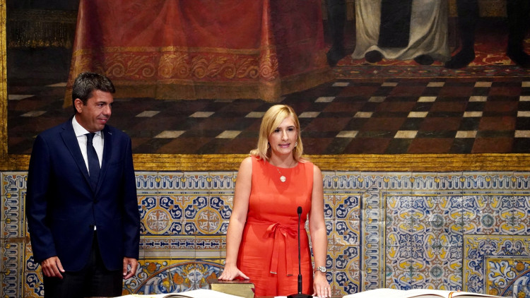 L'expresident valencià Carlos Mazón junt amb l'exconsellera Salomé Pradas| Europa Press