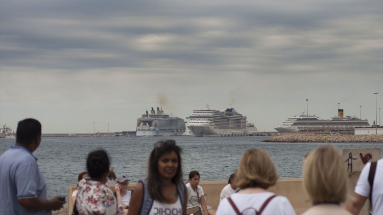 Creuers al port de Palma (Foto Europa Press)