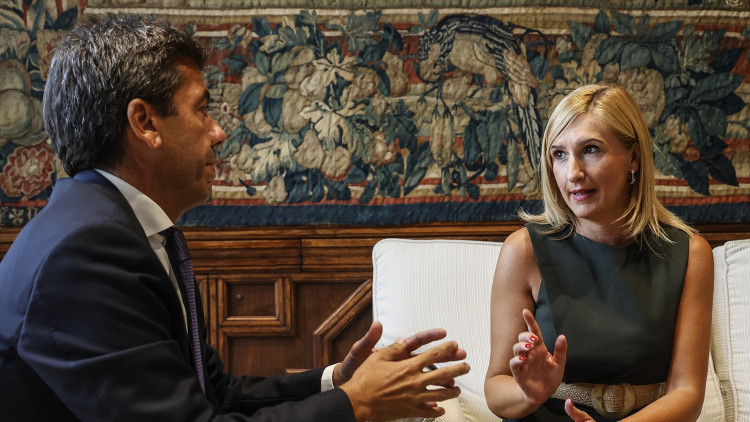 L'expresident Carlos Mazón amb l'exconsellera Salomé Pradas| Europa Press