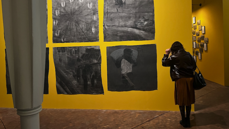 Sèrie "M'agradaria sortir de casa" de l'exposició d'Àngel Jové al Museu Tàpies // ÀLEX MILIAN