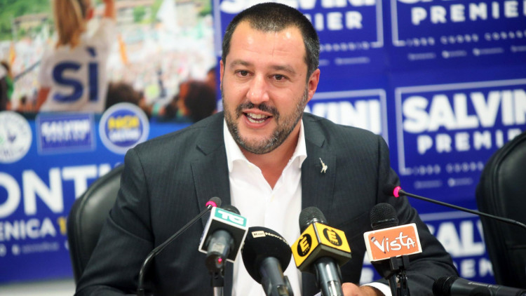 Matteo Salvini, líder de la Lliga, el partit més votat dins la coalició més votada, la del centredreta.. Efe