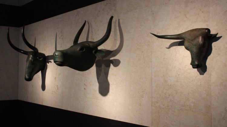Els bous de Costitx, al Museu Arqueològic, a Madrid ( Foto Europa Press)