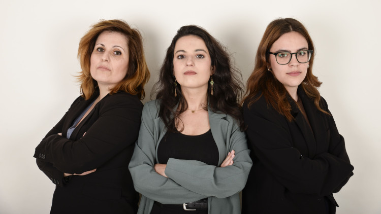 Les investigadores Esther López, María Palau i Marta García| Pau Fons