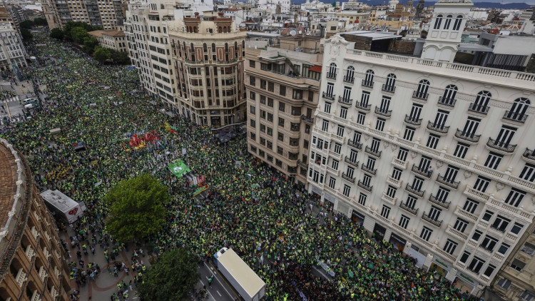 Estampa d'una manifestació històrica| Europa Press