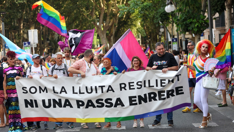 Manifestació a Palma a favor dels drets LGTBI+ (Foto Europa Press)