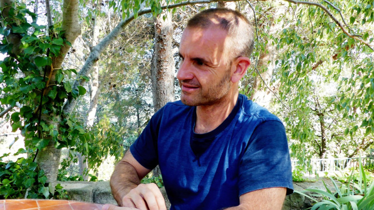 El poeta i crític Jordi Llavina. Josep Massana