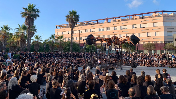 Vista general de l'acte a Maó convocat pel GOB (Foto GOB Menorca)