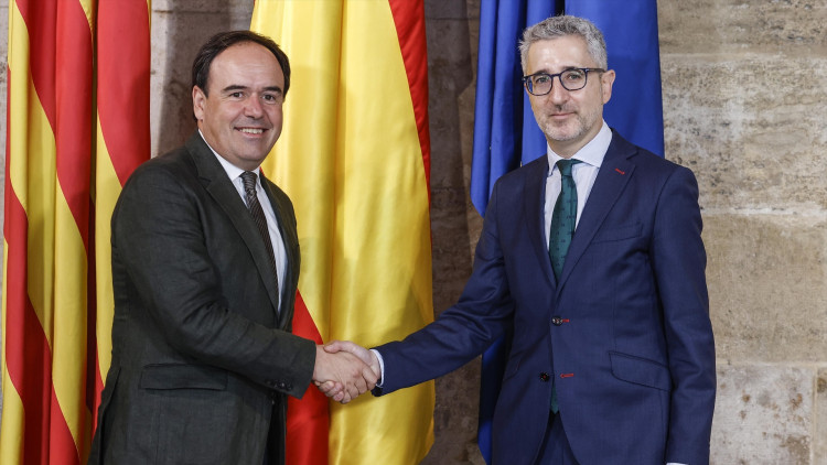 Juan Fran Pérez Llorca i Arcadi España. Europa Press