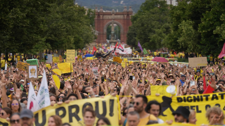 El malestar a l'escola s'ha visualitzat amb les manifestacions i les vagues els docents| Europa Press