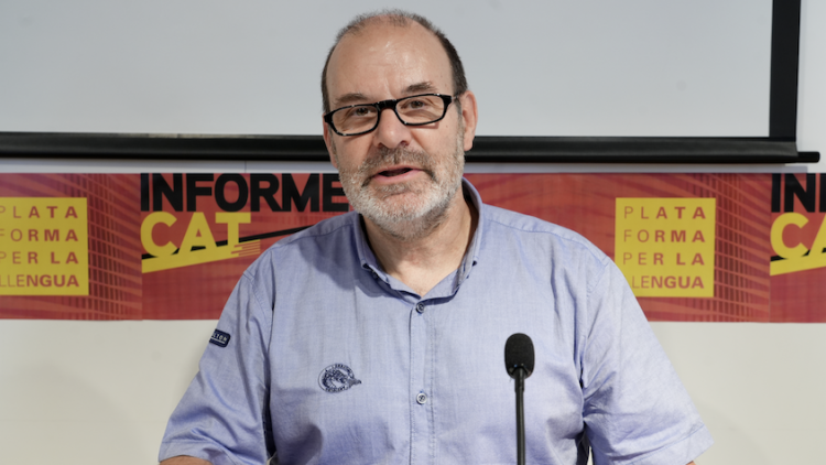Òscar Escudé, president de Plataforma per la Llengua. ACN