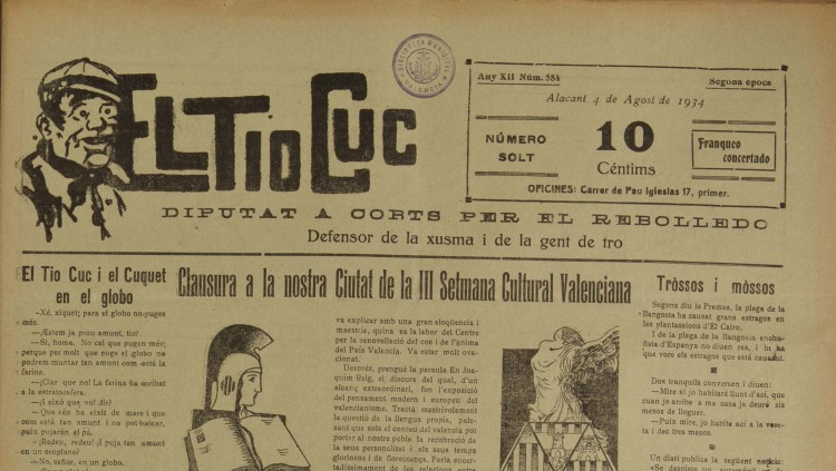 Un exemplar de la revista El Tio Cuc| EL TEMPS
