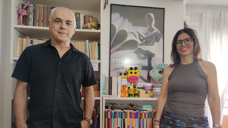Juli Capilla i Mercè Climent, els dos impulsors de la xicoteta editorial