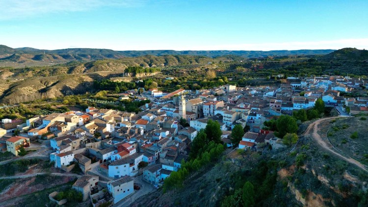 Fotografia panoràmica del municipi de Zarra / Europa Press
