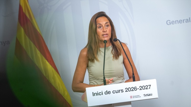 Esther Niubó, consellera d'Educació de la Generalitat de Catalunya, en la presenatció de l'inici de curs escolar| Europa Press