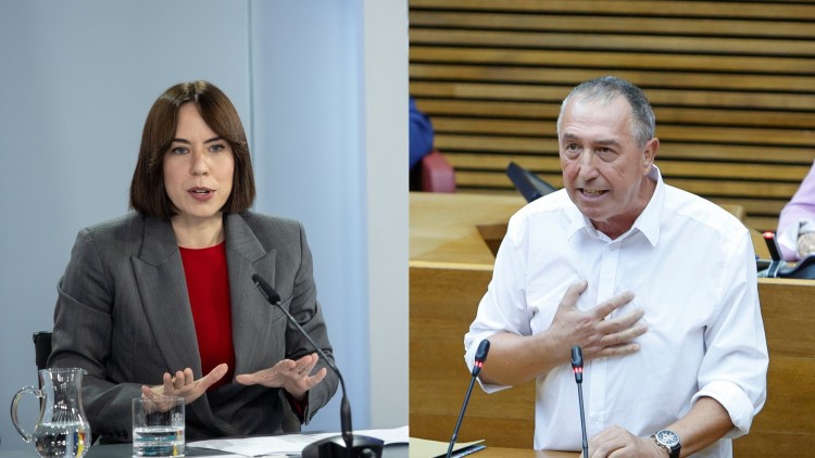 Diana Morant, líder del PSPV, i Joan Baldoví, síndic de Compromís a les Corts Valencianes| Europa Press
