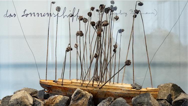 'Per a Ingeborg Bachmann, El vaixell solar' d'Anselm Kiefer. LA PEDRERA