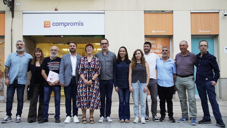 Estampa de presentació de 'Compromís-Front valencià'| Compromís