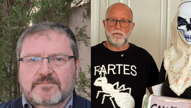 Antoni Llabrés, president d'Obra Cultural Balear, i Joan Moranta, president del GOB| Europa Press/EL TEMPS