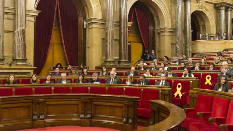 El Parlament, segons abans de la sessió d'investidura de Jordi Turull. Parlament de Catalunya (Job Vermeulen)