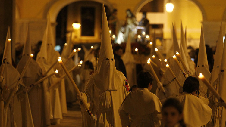 Imatge d'una processó de setmana santa a Palma