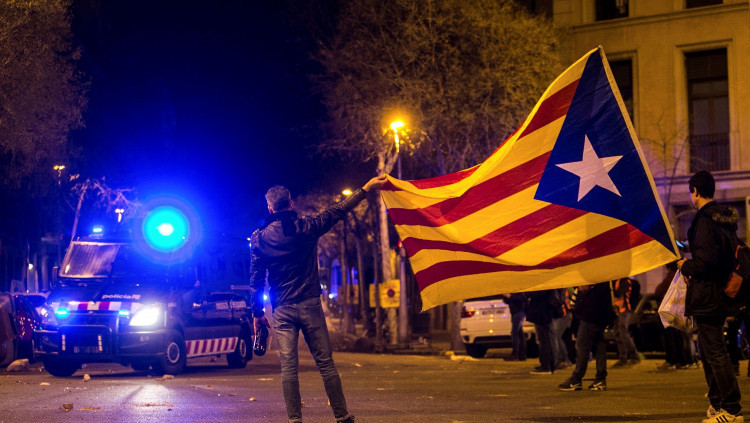 Protestes a Barcelona protagonitzades pels CDR
