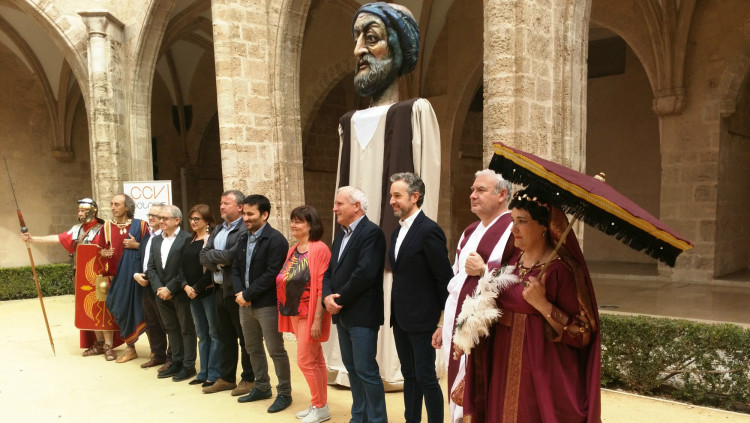 Acte de presentació de les capitalitats culturals de Sagunt i Potries aquest dilluns al Centre del Carme de València
