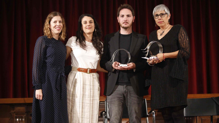 Els guardonats amb el premi llibertat d'expressió que entrega la Unió de Periodistes| Biel Aliño