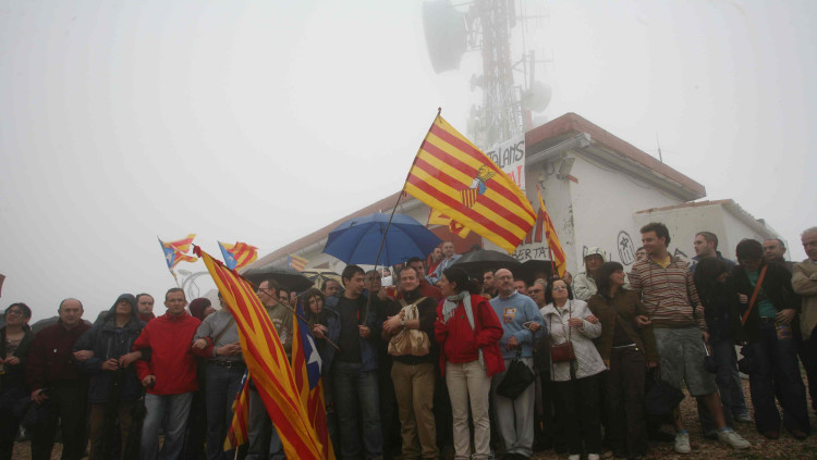 concentració contra la intervenció del repetidor de la Carrasqueta l’any 2007| Jorge Cencillo
