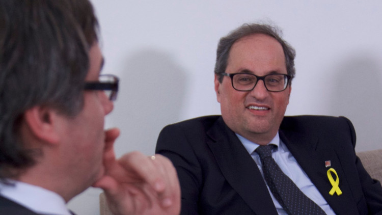 Quim Torra i Carles Puigdemont a Berlín. Junts per Catalunya