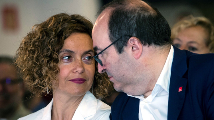 Meritxell Batet i Miquel Iceta. Efe
