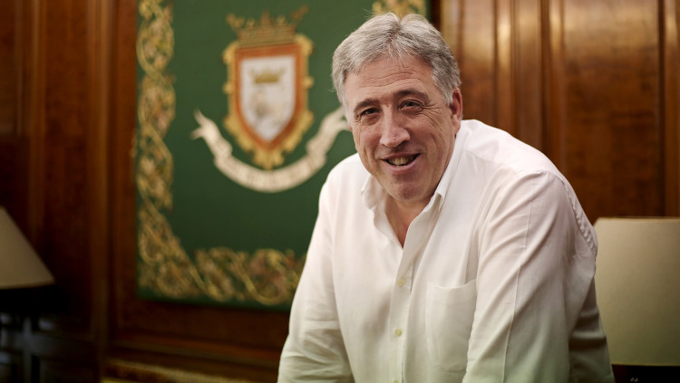 Joseba Asiron, alcalde de Pamplona per EH Bildu.. Josu Santesteban