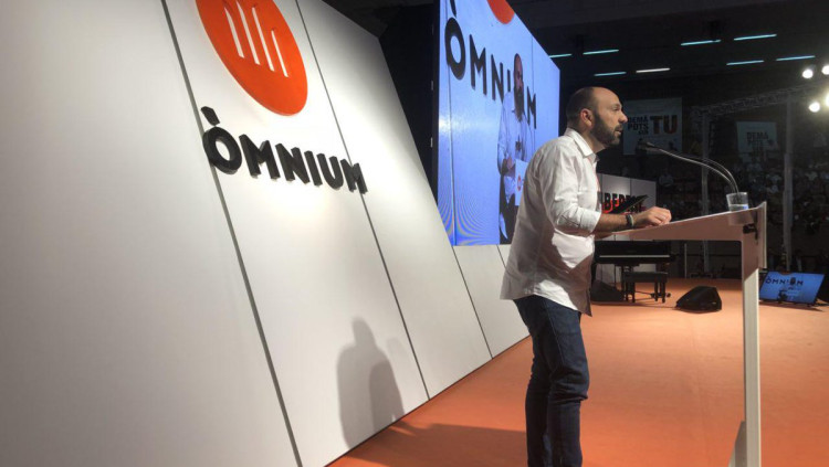 Marcel Mauri a l'Assemblea d'Òmnium. Òmnium Cultural