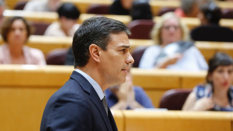 El president del Govern espanyol Pedro Sánchez aquest dimarts al Senat