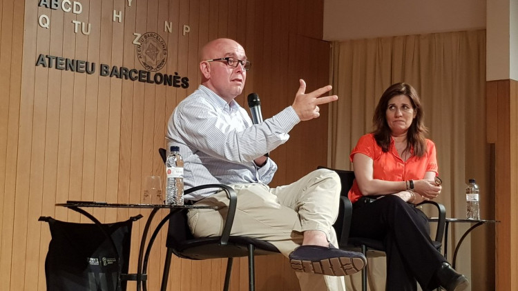 Gonzalo Boye a l'Ateneu Barcelonès. Ateneu Barcelonès