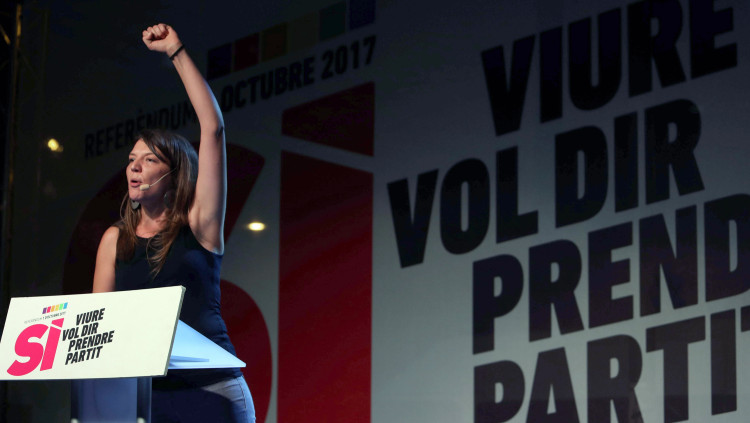 Montse Venturós, alcaldessa de Berga. Efe