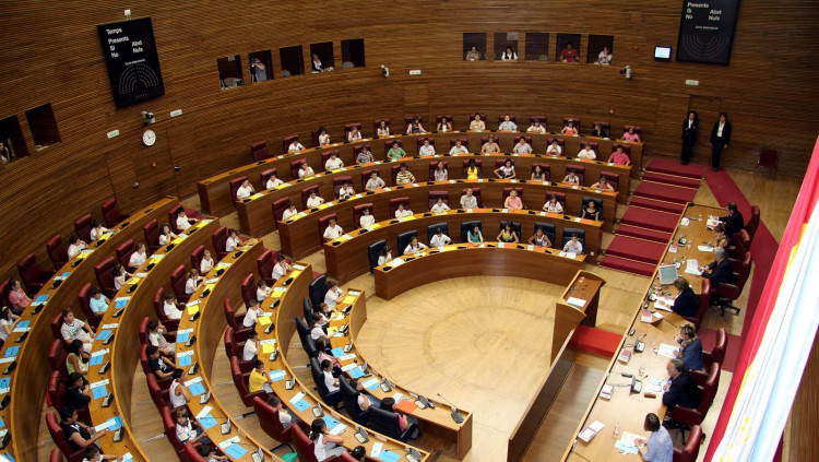 L'hemicicle de les Corts Valencianes| EL TEMPS