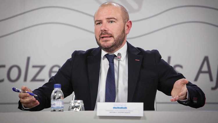 Toni Gaspar, fins ara vicepresident de la Diputació de València responsable d’Hisenda i Afers Taurins, és el nou president de la institució| Raquel Abulaila