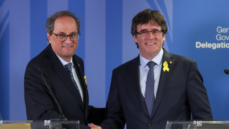 Torra i Puigdemont compareixen a Bèlgica. Efe