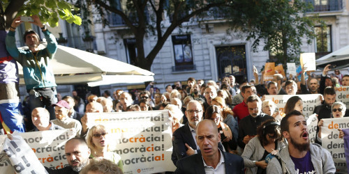 Protses durant les detencions del 20 de setembre| EL TEMPS