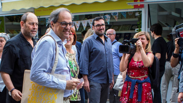 Quim Torra acudeix a la Setmana del Llibre en Català. Efe