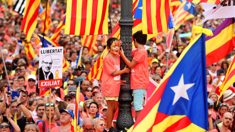 Imatge de la manifestació a la Diagonal. Jordi Play
