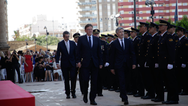 El ministre d'Interior, Fernando Grande-Marlaska, i el president valencià Ximo Puig| GVA
