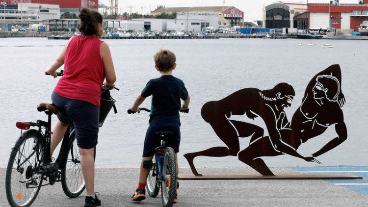 Imatge d'una de les escultures de la mostra de l'artista alcoià| EFE